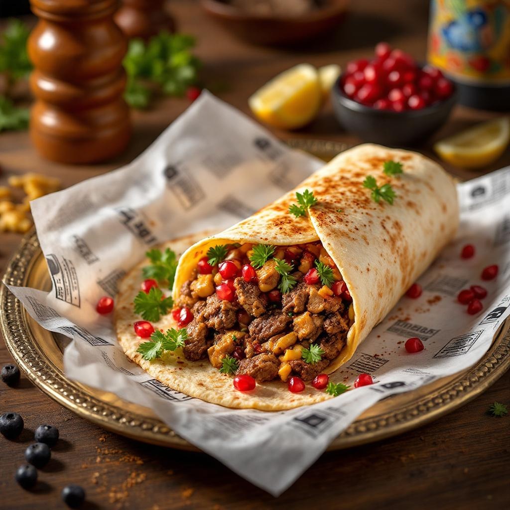 Beef Shawarma Wrap