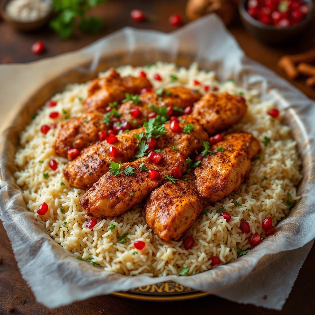 Chicken Shawarma Plate with Rice