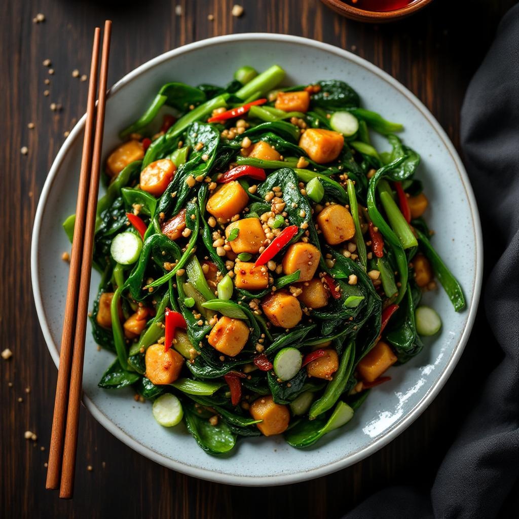 Stir Fried Water Spinach