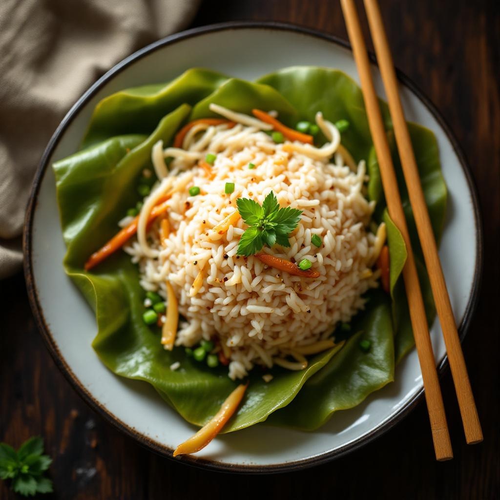 Sticky Rice in Lotus Leaf