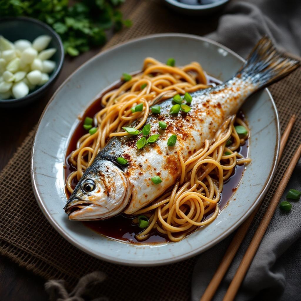 Cantonese steamed fish fillet with ginger, scallion, and soy sauce