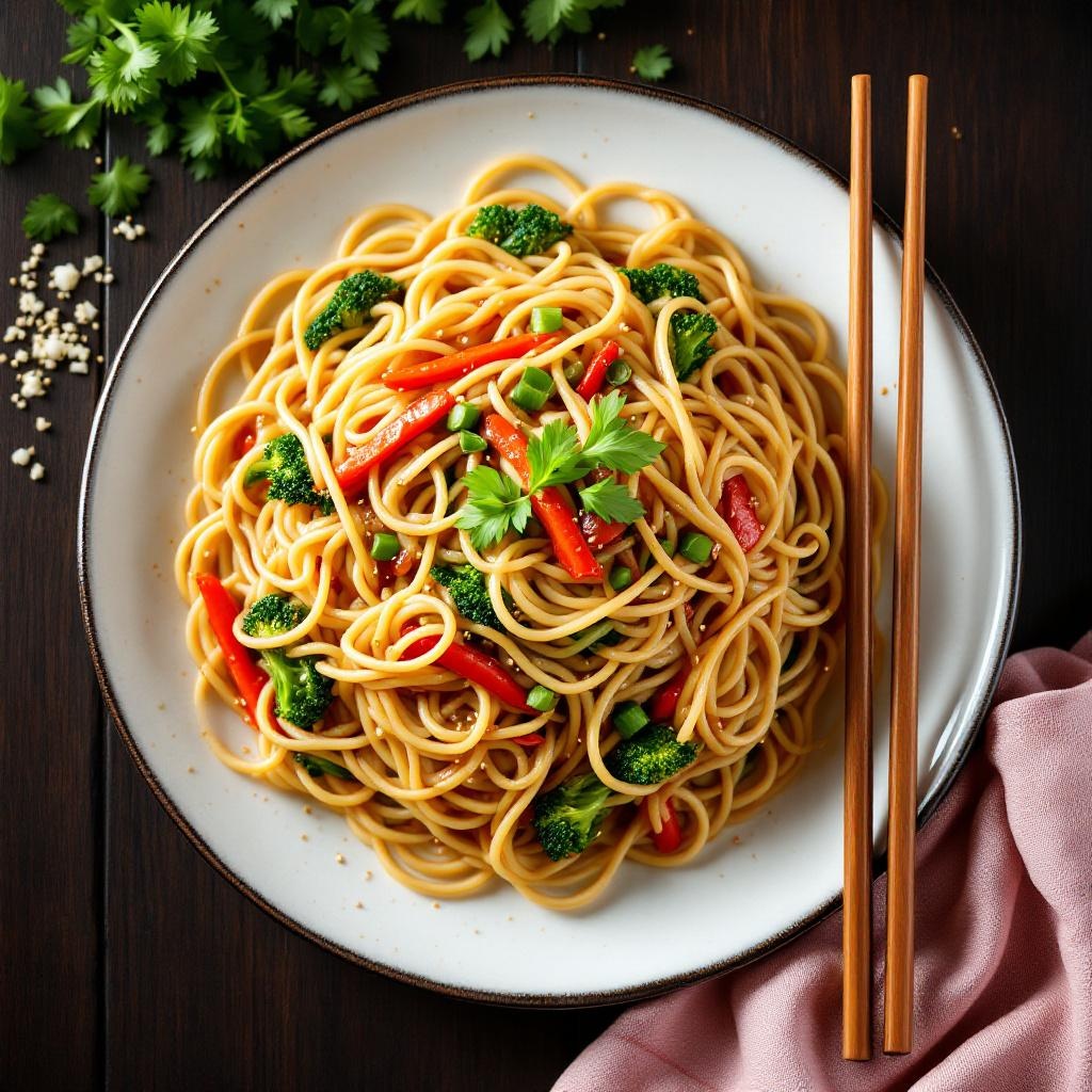 Vegetable Hakka Noodles