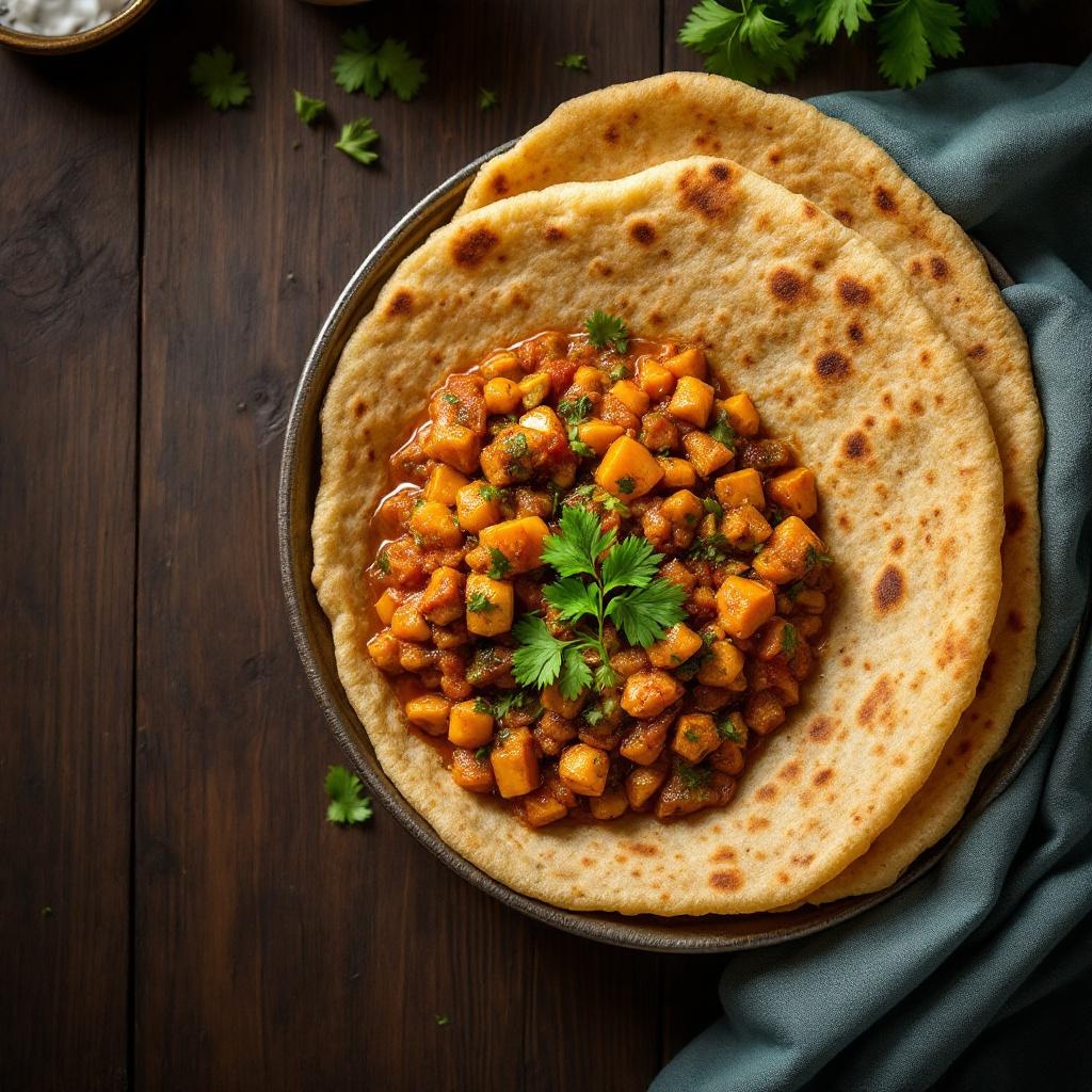 Roti with Sabzi