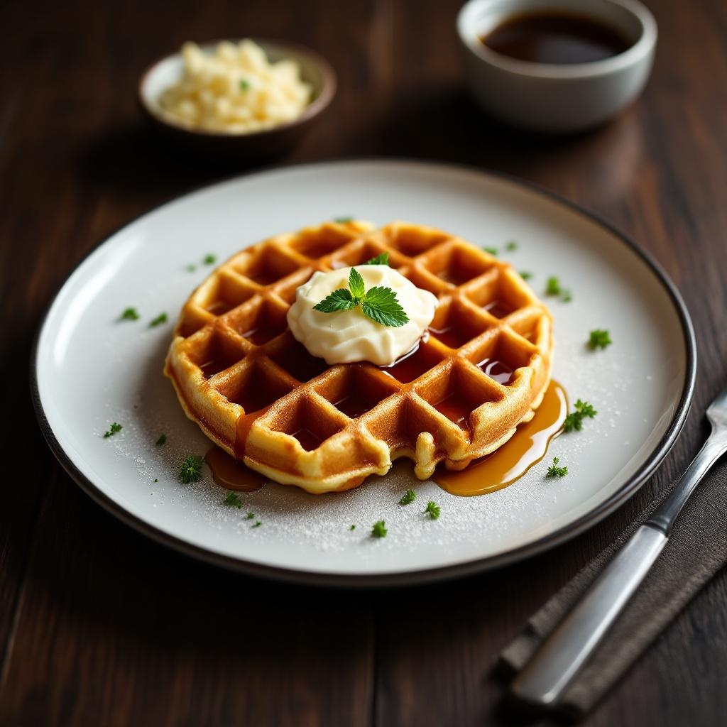 Waffle with Syrup