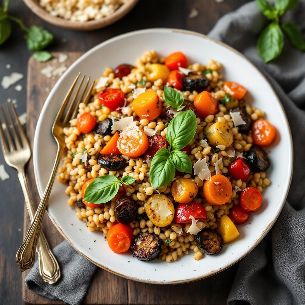 Farro Bowl with Roasted Vegetables
