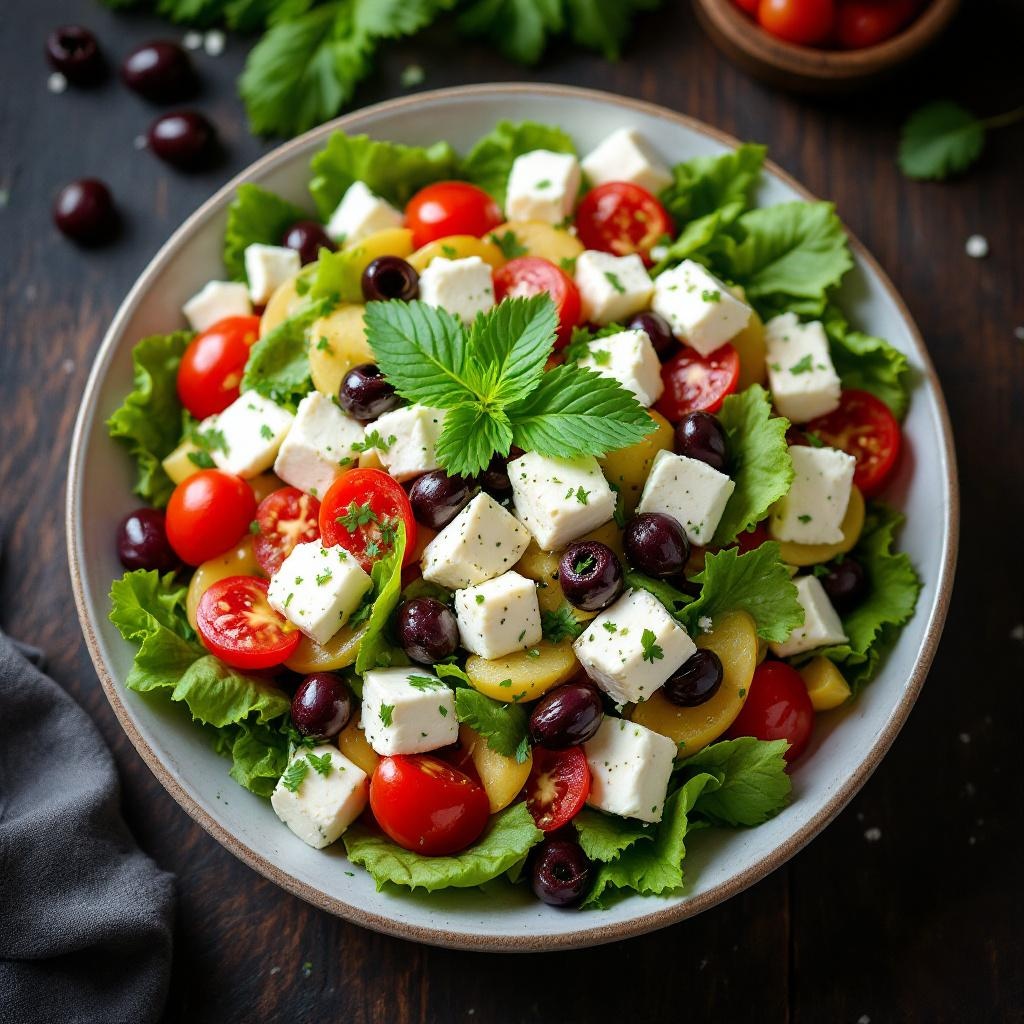 Greek Salad with Feta & Olives