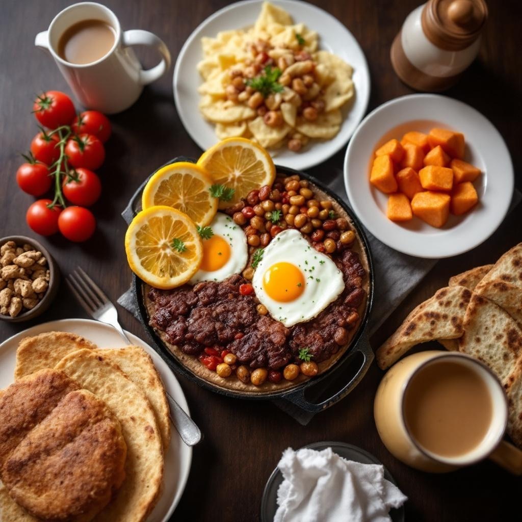 German Breakfast Spread