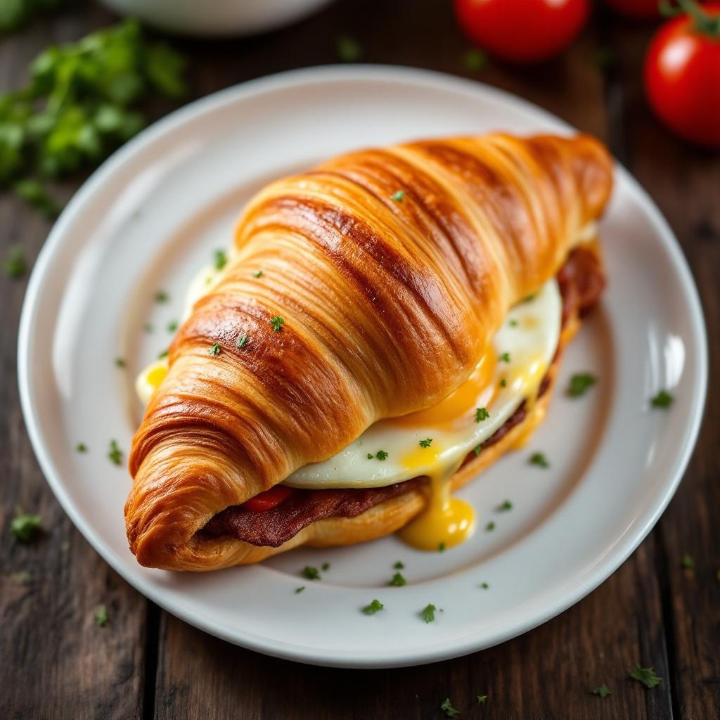 Breakfast Croissant Sandwich