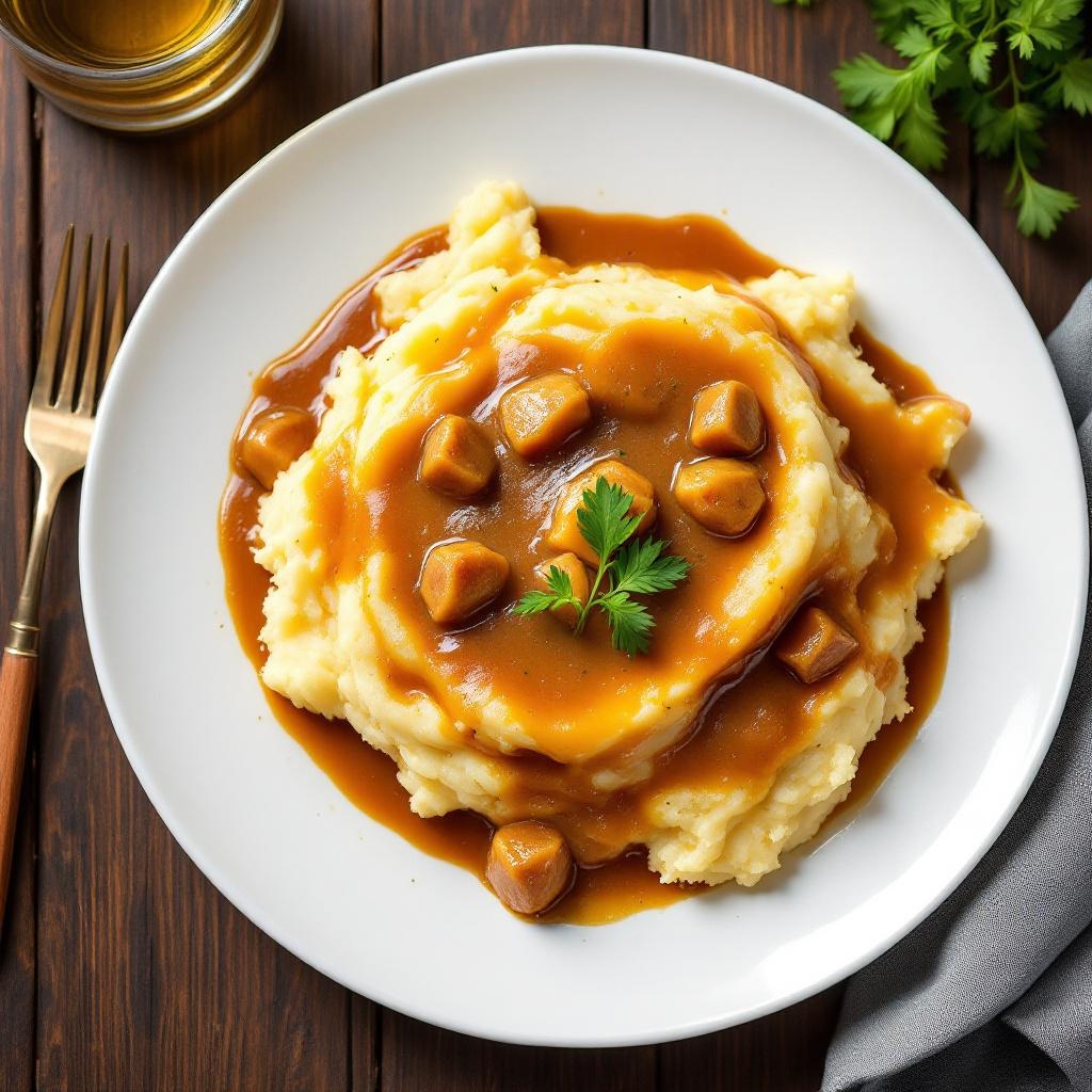 Mashed Potatoes with Gravy