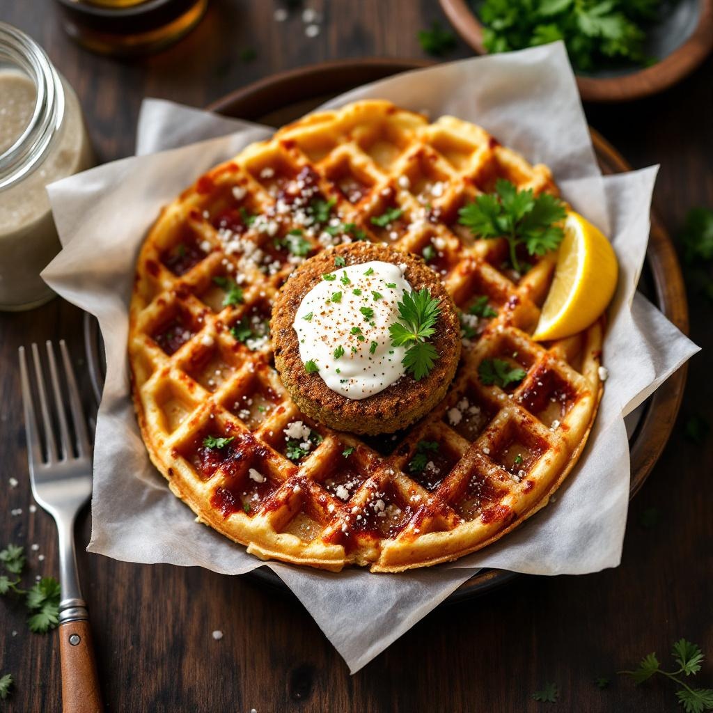 Falafel Waffle