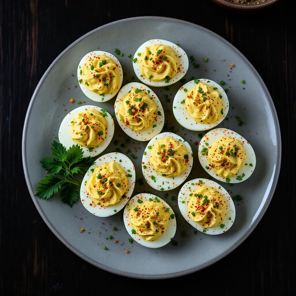Wasabi Deviled Eggs