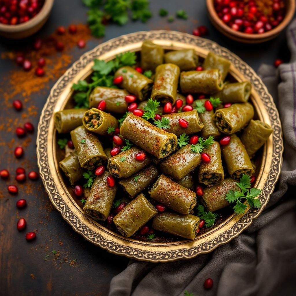 Mahshi (Stuffed Grape Leaves)