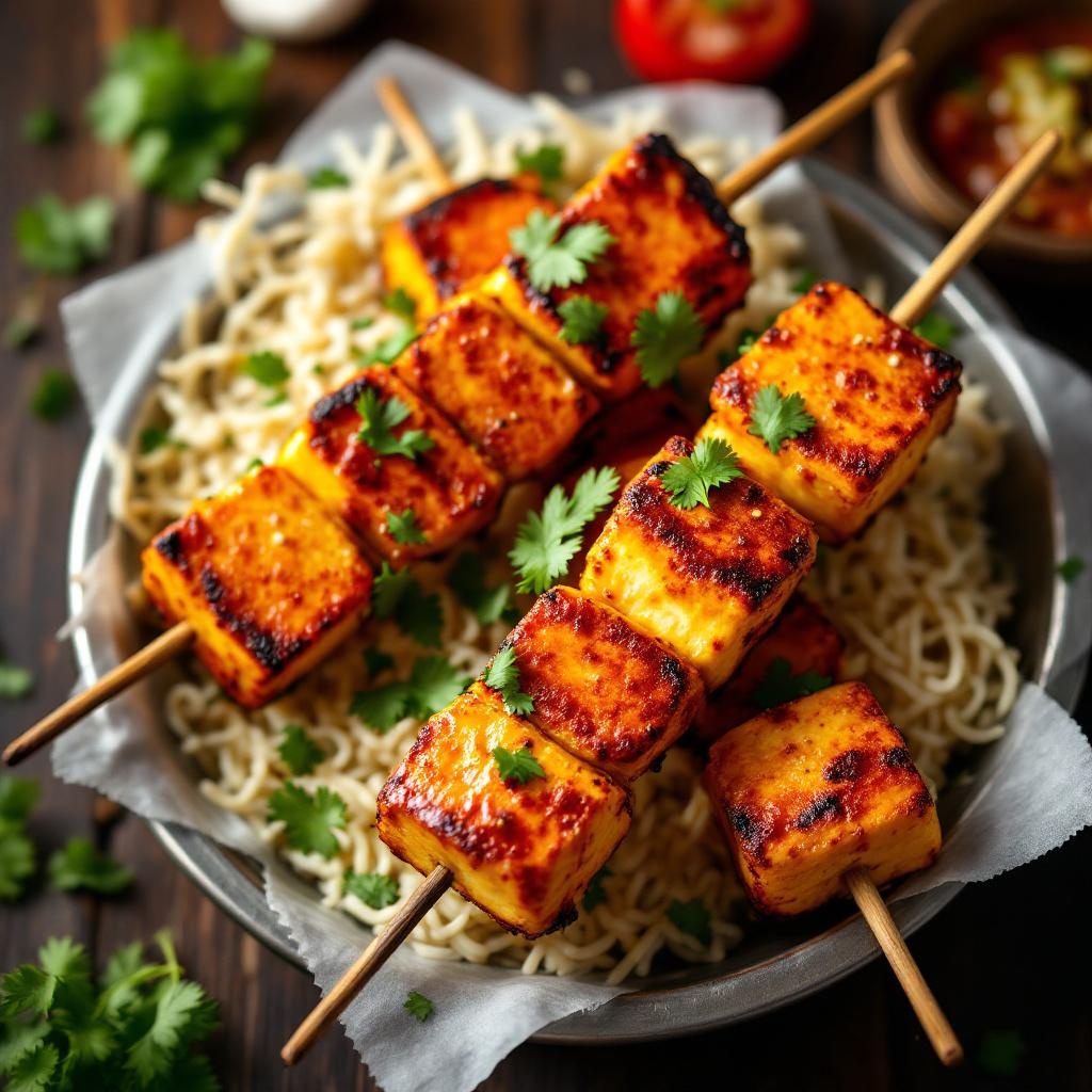 Paneer Tikka Skewers
