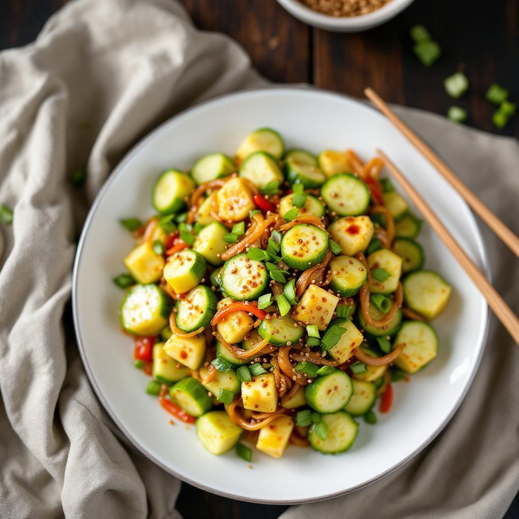 Smashed Cucumber Salad