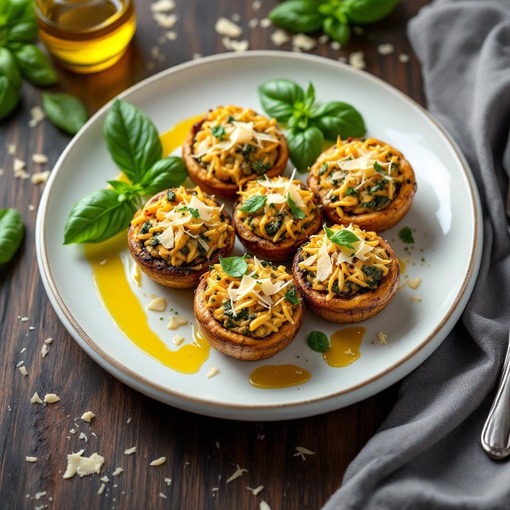 Stuffed Mushroom Caps