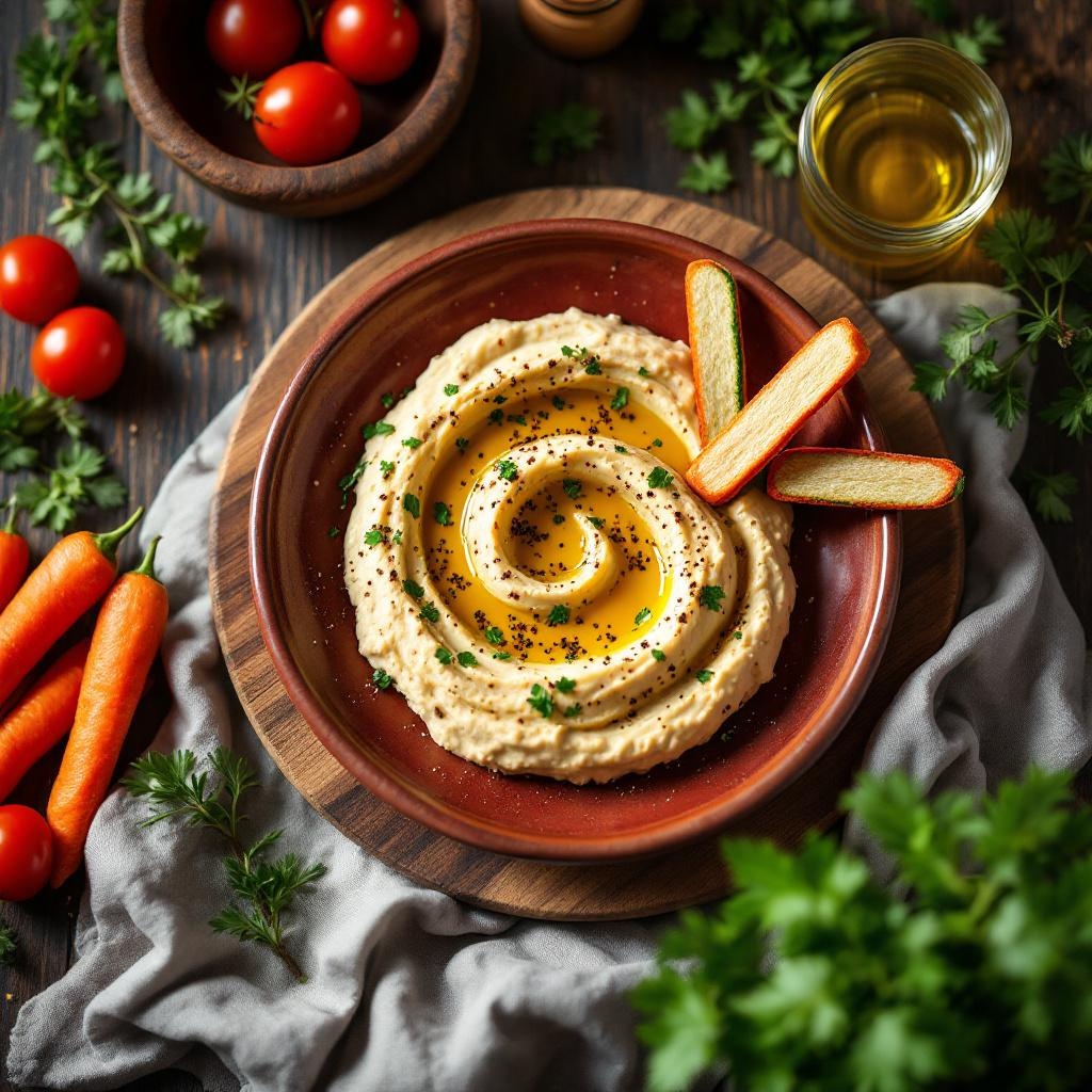 Hummus with Veggie Sticks