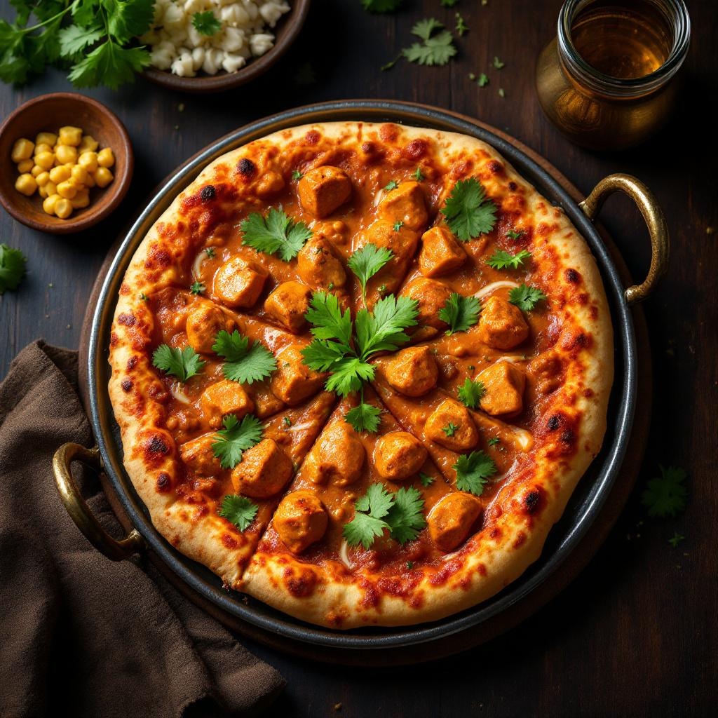 Butter Chicken Pizza