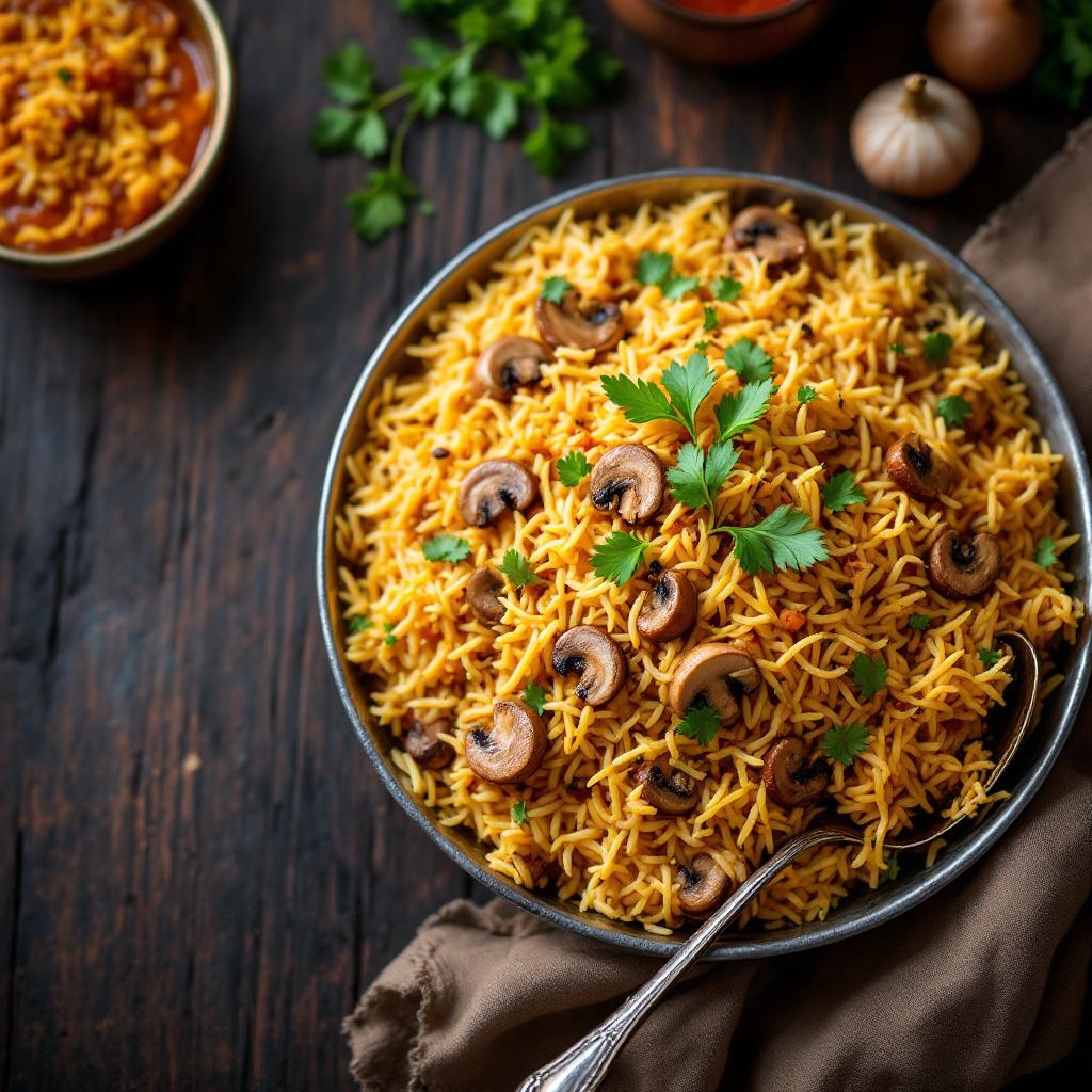 Mushroom Biryani