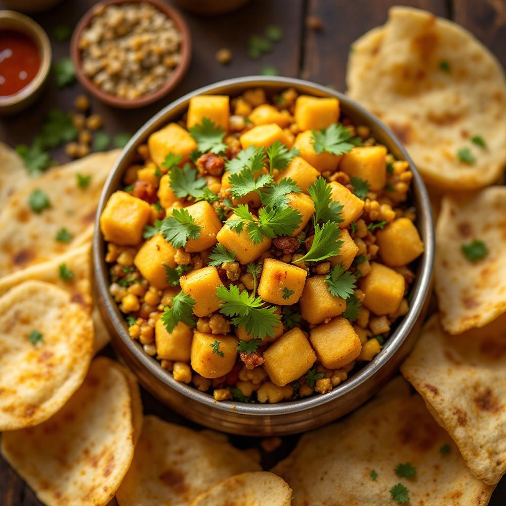 Crushed Samosa Chaat