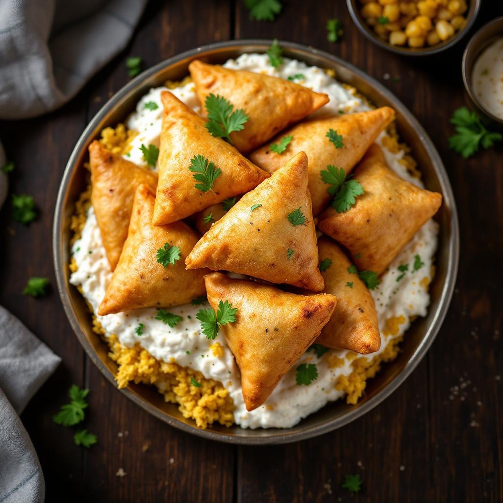 Dahi Samosa Chaat