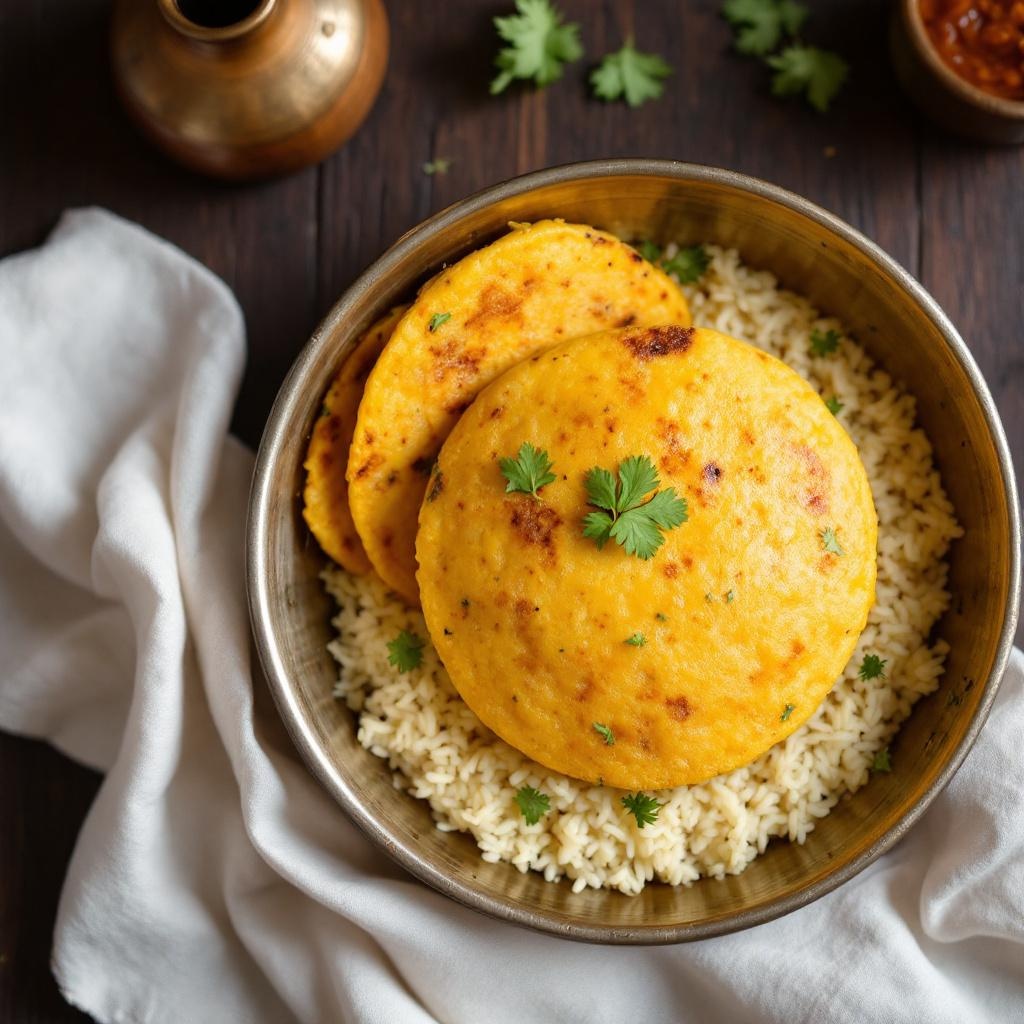 Pesarattu with Upma