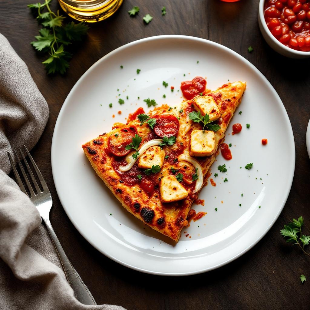Pizza Hut Tandoori Paneer Pizza (per slice)