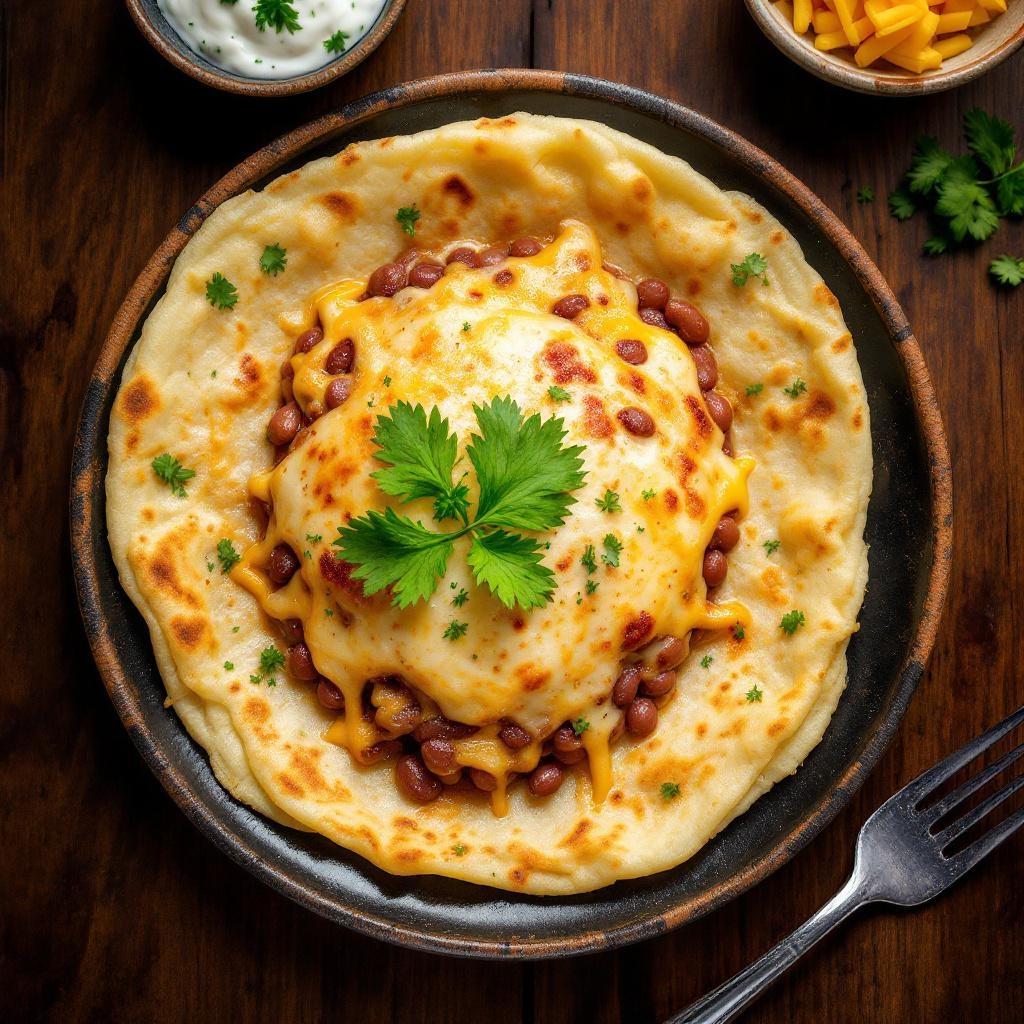 Pupusa (Cheese & Bean)