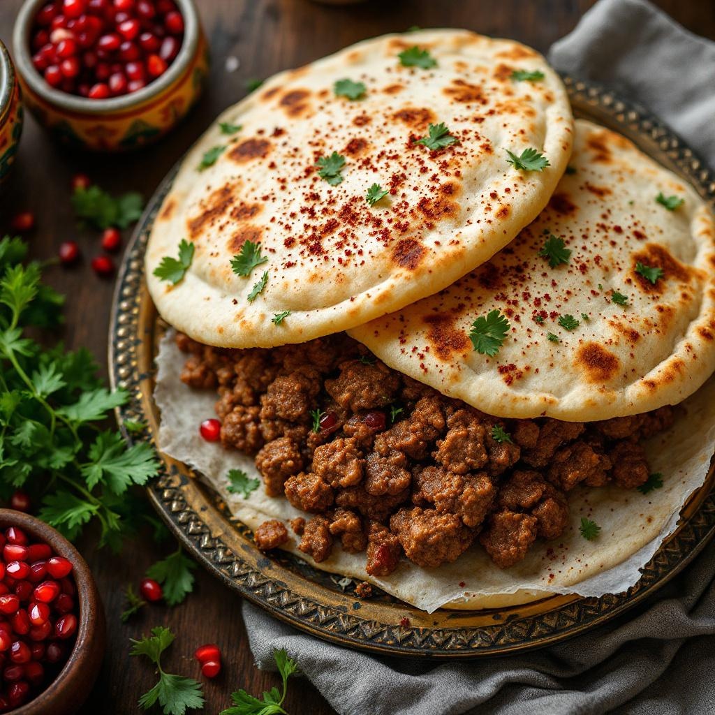 Arayes (Meat Pita)