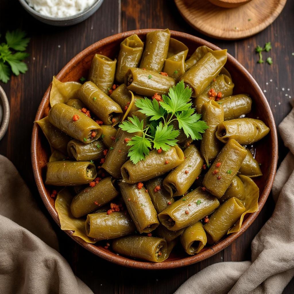 Dolmeh (Stuffed Grape Leaves)