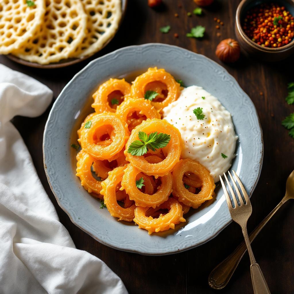Jalebi with Rabri