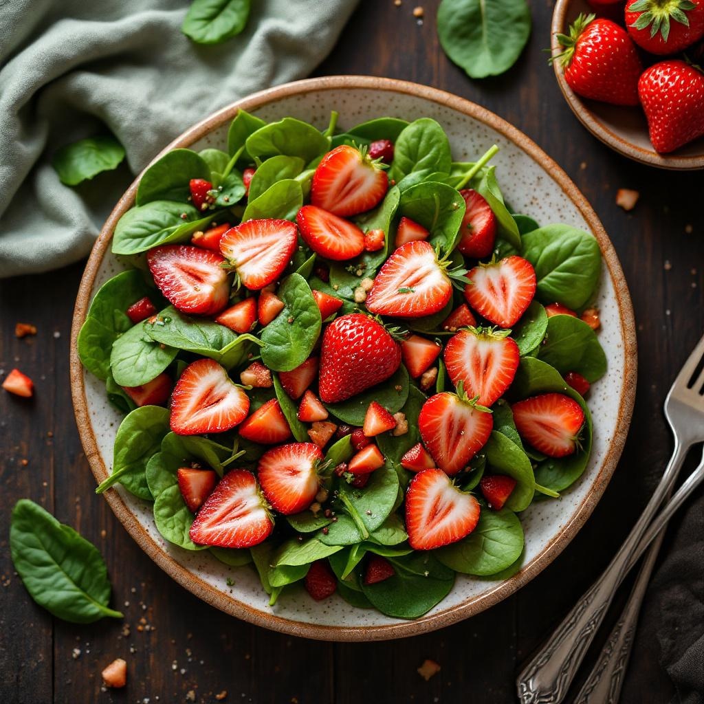 Strawberry Spinach Salad