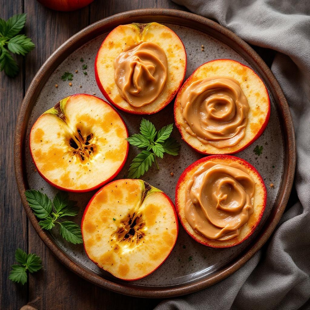 Apple Slices with Peanut Butter