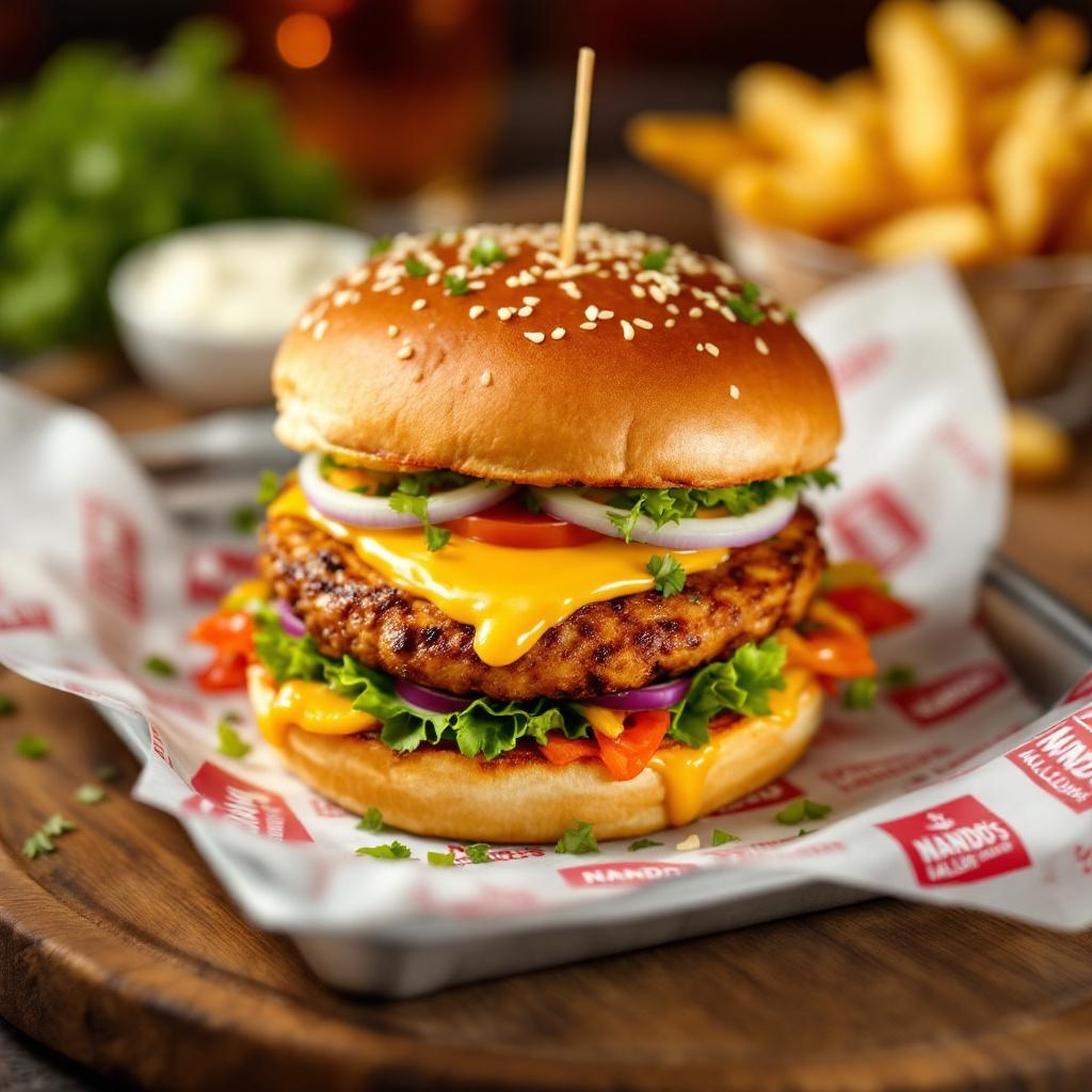 Nando's Halloumi Burger
