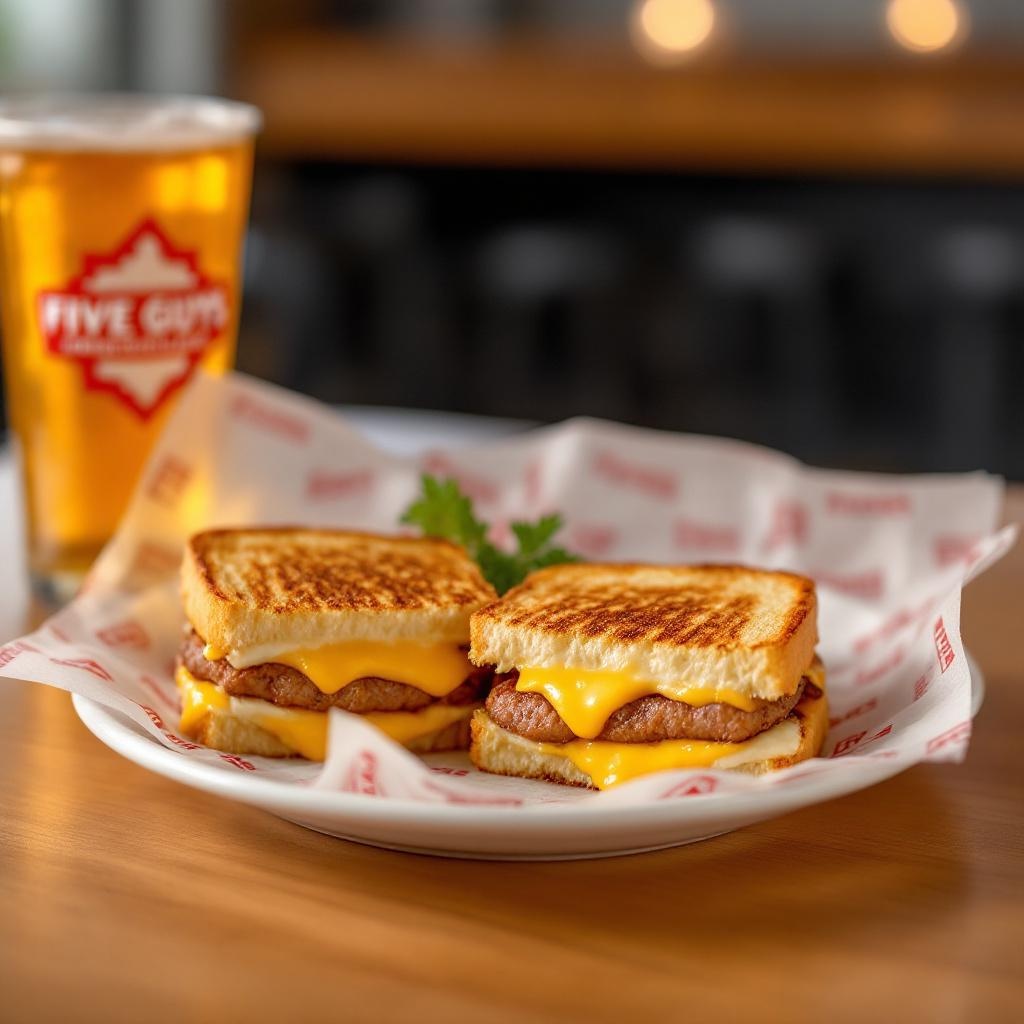 Five Guys Grilled Cheese