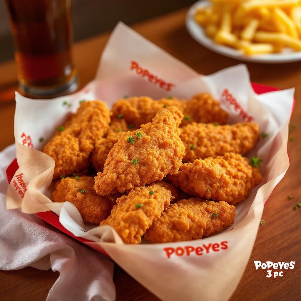 Popeyes 3pc Tenders Mild