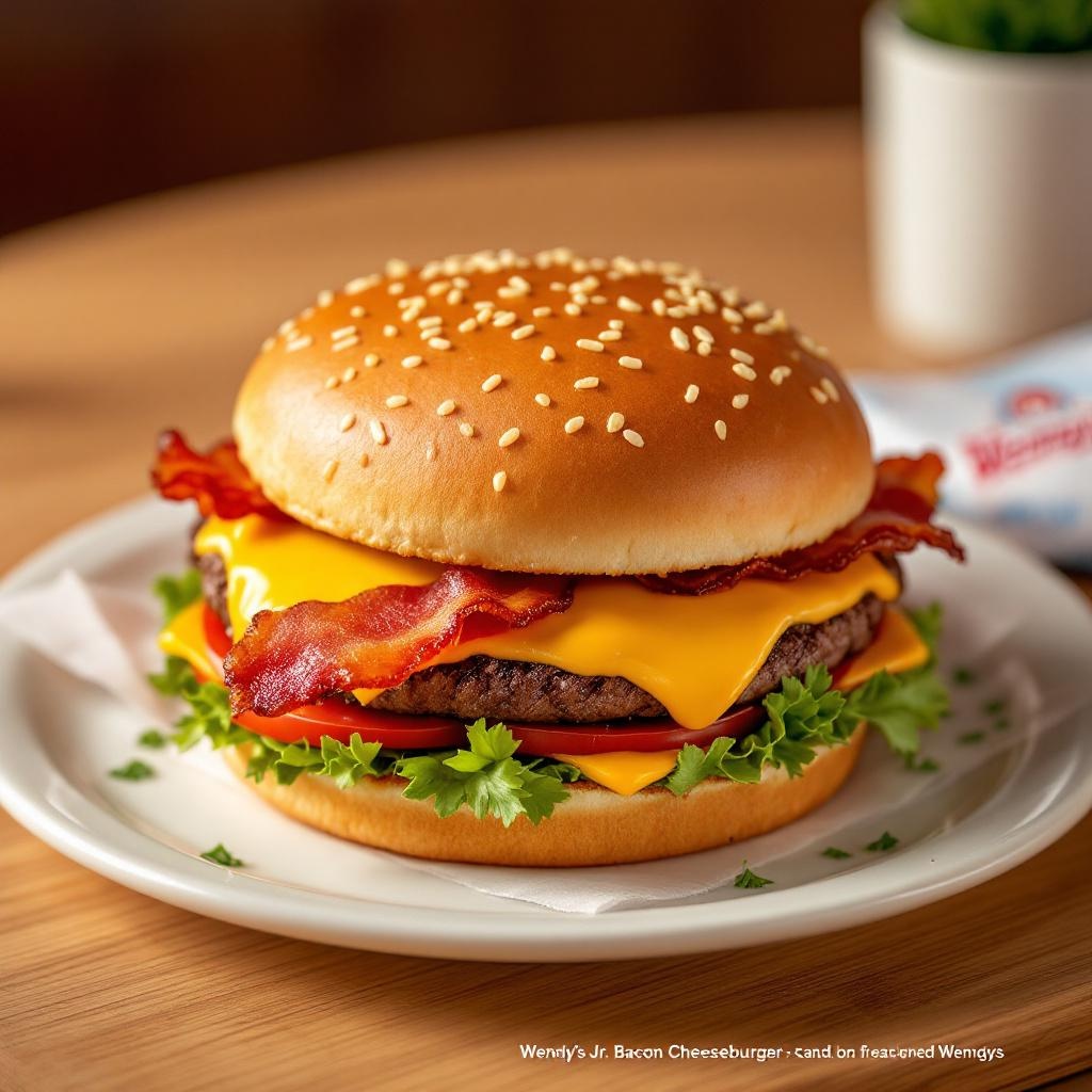 Wendy's Jr. Bacon Cheeseburger