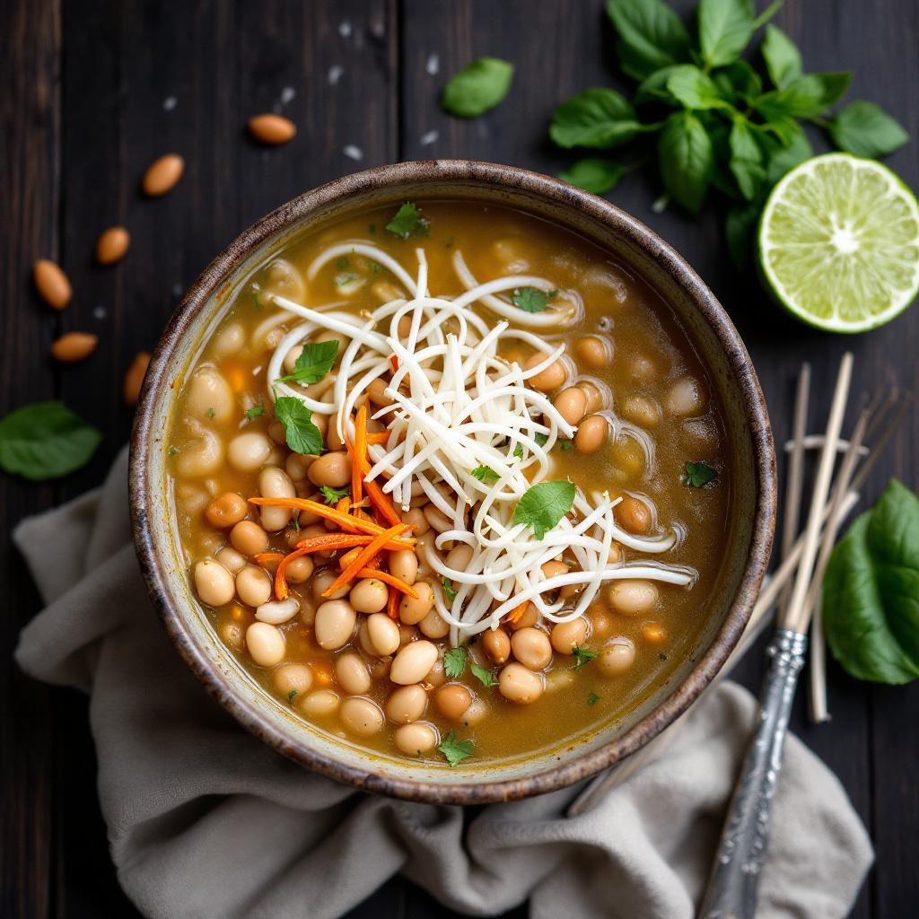 Che Vietnamese sweet dessert soup with beans and coconut milk